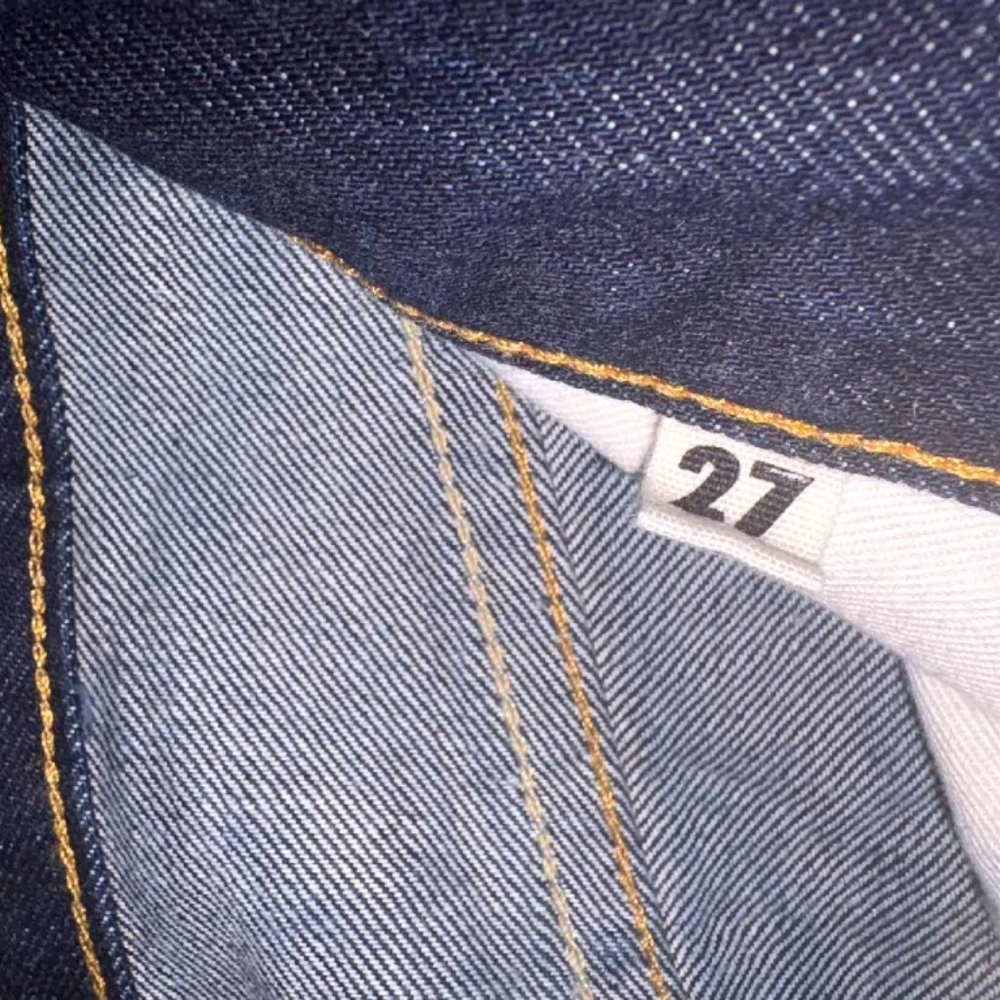 imogene + willie Blue Straight Button Fly Selvedge Jeans 27 x 33 - Picture 4 of 9